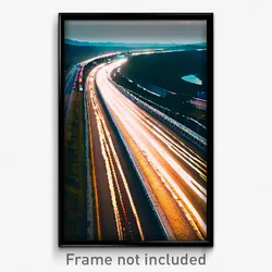 Pixel Art Poster - International Highway (8 Bit Psychedelic Video Game Print)