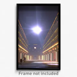 Pixel Art Poster - Dim Nave (8 Bit Psychedelic Trippy Weird Video Game Print)