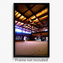 Pixel Art Poster - Authentic Longhouse (8 Bit Psychedelic Video Game Print)