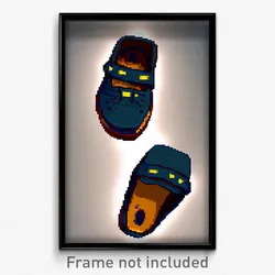 Pixel Art Poster - Warlike Flats (8 Bit Psychedelic Trippy Video Game Print)