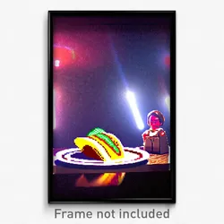 Pixel Art Poster - Major Taco (8 Bit Psychedelic Trippy Weird Video Game Print)
