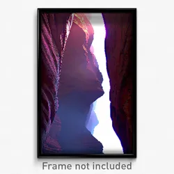 Pixel Art Poster - Thin Canyon (8 Bit Psychedelic Trippy Weird Video Game Print)