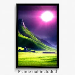 Pixel Art Poster - Tremendous Shire (8 Bit Psychedelic Trippy Video Game Print)
