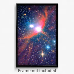 Pixel Art Poster - Elegant Nebula (8 Bit Psychedelic Trippy Video Game Print)