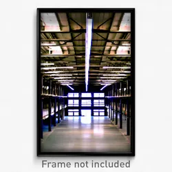 Pixel Art Poster - Giant Warehouse (8 Bit Psychedelic Trippy Video Game Print)