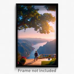 Pixel Art Poster - Stupendous Vista (8 Bit Psychedelic Trippy Video Game Print)