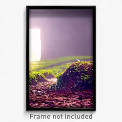 Pixel Art Poster - Damp Burrow (8 Bit Psychedelic Trippy Weird Video Game Print)