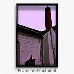 Pixel Art Poster - Accurate Chimney (8 Bit Psychedelic Trippy Video Game Print)