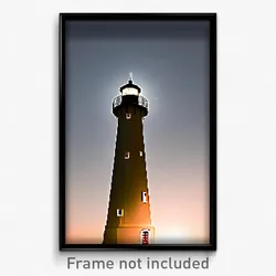 Pixel Art Poster - Humble Lighthouse (8 Bit Psychedelic Trippy Video Game Print)