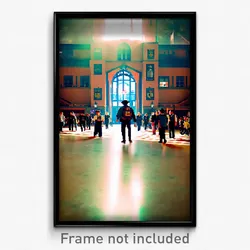 Pixel Art Poster - Unusual University (8 Bit Psychedelic Video Game Print)