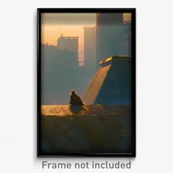 Pixel Art Poster - Colossal Parapet (8 Bit Psychedelic Trippy Video Game Print)