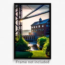 Pixel Art Poster - Fabulous Mill (8 Bit Psychedelic Trippy Video Game Print)