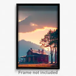 Pixel Art Poster - Pure Homestead (8 Bit Psychedelic Trippy Video Game Print)
