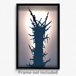 Pixel Art Poster - Thorny Void (8 Bit Psychedelic Trippy Weird Video Game Print)
