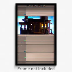 Pixel Art Poster - Outlandish Hideaway (8 Bit Psychedelic Video Game Print)