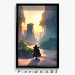 Pixel Art Poster - Rare Fief (8 Bit Psychedelic Trippy Weird Video Game Print)