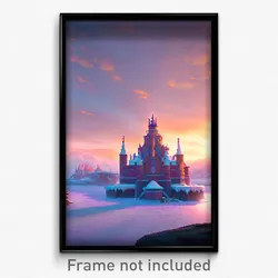 Pixel Art Poster - Frozen Earldom (8 Bit Psychedelic Trippy Video Game Print)
