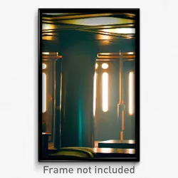 Pixel Art Poster - Tall Berth (8 Bit Psychedelic Trippy Weird Video Game Print)