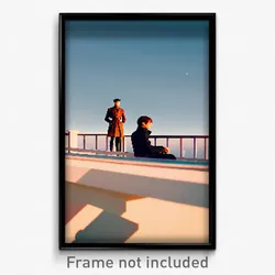 Pixel Art Poster - Stylish Lookout (8 Bit Psychedelic Trippy Video Game Print)