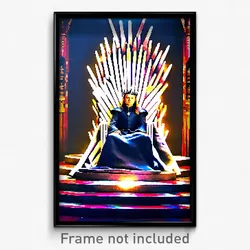 Pixel Art Poster - Bustling Throne (8 Bit Psychedelic Trippy Video Game Print)