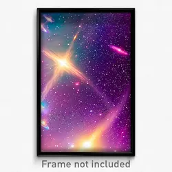Pixel Art Poster - Unrealistic Galaxy (8 Bit Psychedelic Video Game Print)