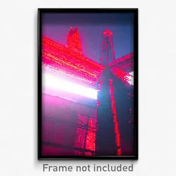 Pixel Art Poster - Red Rise (8 Bit Psychedelic Trippy Weird Video Game Print)