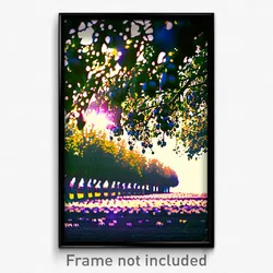 Pixel Art Poster - Clear Orchard (8 Bit Psychedelic Trippy Video Game Print)