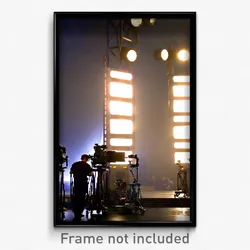 Pixel Art Poster - Huge Movie Studio (8 Bit Psychedelic Trippy Video Game Print)