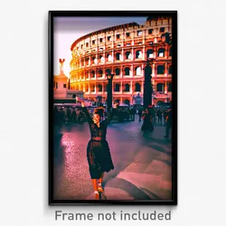 Pixel Art Poster - Silly Rome (8 Bit Psychedelic Trippy Weird Video Game Print)