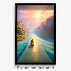 Pixel Art Poster - Bountiful Passage (8 Bit Psychedelic Trippy Video Game Print)