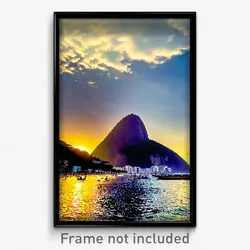 Pixel Art Poster - Bountiful Rio De Janeiro (8 Bit Psychedelic Video Game Print)