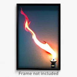 Pixel Art Poster - Unknown Flame (8 Bit Psychedelic Trippy Video Game Print)