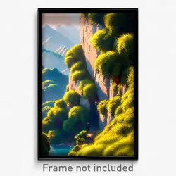 Pixel Art Poster - Amazing Territory (8 Bit Psychedelic Trippy Video Game Print)
