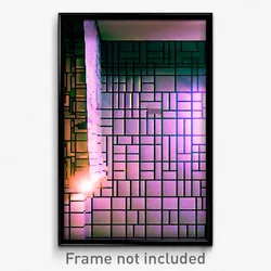 Pixel Art Poster - Insane Tile (8 Bit Psychedelic Trippy Weird Video Game Print)