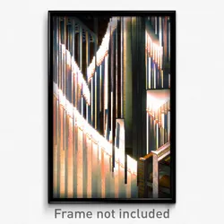 Pixel Art Poster - Plastic Scriptorium (8 Bit Psychedelic Video Game Print)