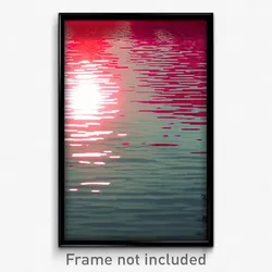 Pixel Art Poster - Red Backwater (8 Bit Psychedelic Trippy Video Game Print)