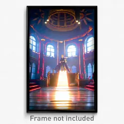 Pixel Art Poster - Acclaimed Den (8 Bit Psychedelic Trippy Video Game Print)