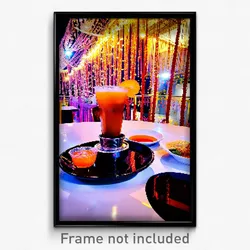 Pixel Art Poster - Spectacular Thai Tea (8 Bit Psychedelic Video Game Print)