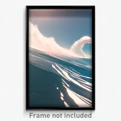 Pixel Art Poster - Alive Tsunami (8 Bit Psychedelic Trippy Video Game Print)