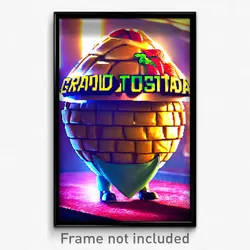 Pixel Art Poster - Grand Tostada (8 Bit Psychedelic Trippy Video Game Print)