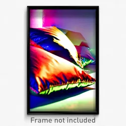 Pixel Art Poster - Reflecting Pillow (8 Bit Psychedelic Trippy Video Game Print)