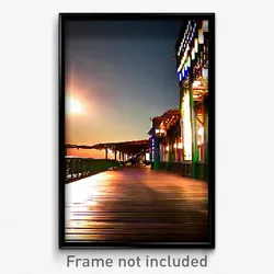 Pixel Art Poster - Marvelous Boardwalk (8 Bit Psychedelic Video Game Print)