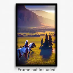 Pixel Art Poster - Classic Plains (8 Bit Psychedelic Trippy Video Game Print)