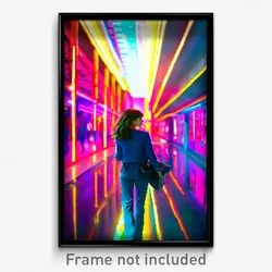 Pixel Art Poster - Vibrant Way (8 Bit Psychedelic Trippy Weird Video Game Print)