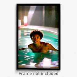 Pixel Art Poster - Upbeat Baths (8 Bit Psychedelic Trippy Video Game Print)