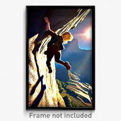 Pixel Art Poster - Incredible Climb (8 Bit Psychedelic Trippy Video Game Print)