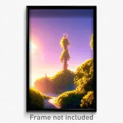 Pixel Art Poster - Enchanting Scrub (8 Bit Psychedelic Trippy Video Game Print)