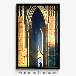 Pixel Art Poster - Grandiose Friary (8 Bit Psychedelic Trippy Video Game Print)
