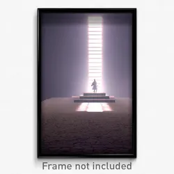 Pixel Art Poster - Square Mere (8 Bit Psychedelic Trippy Weird Video Game Print)