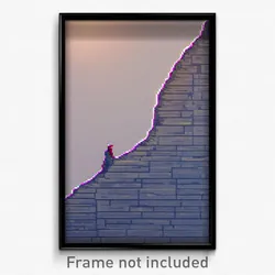Pixel Art Poster - Humble Wall (8 Bit Psychedelic Trippy Weird Video Game Print)
